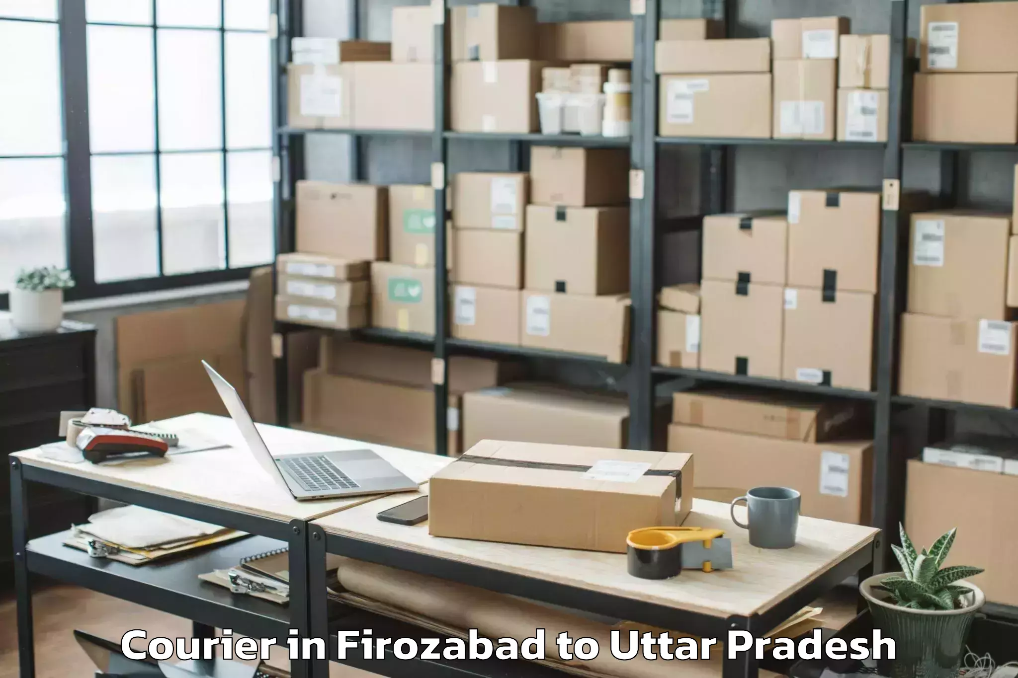 Top Firozabad to Gahmar Courier Available